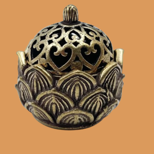 Cone Incense Bunner - Bronze Lotus
