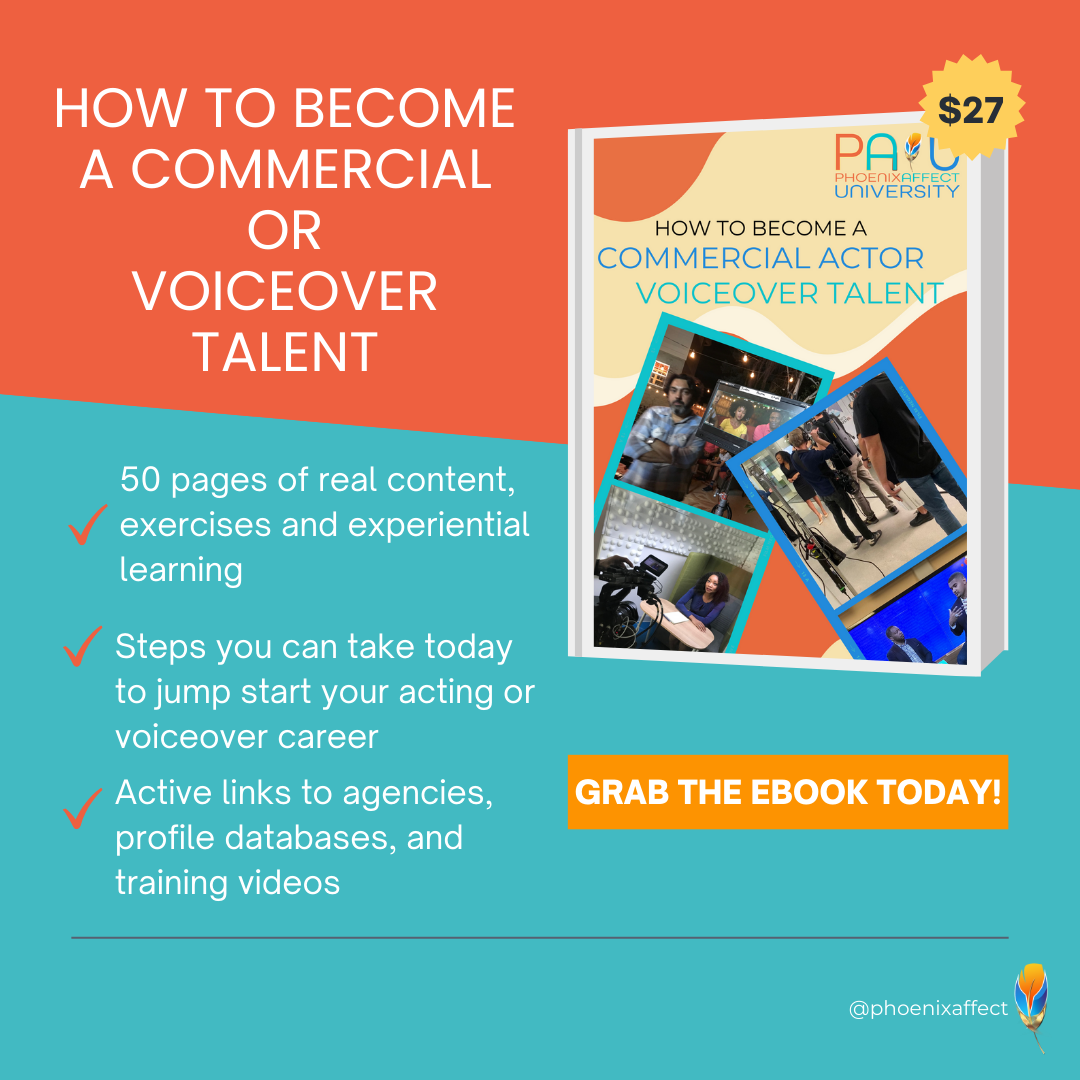How to become a Commercial Actor or Voiceover Talent